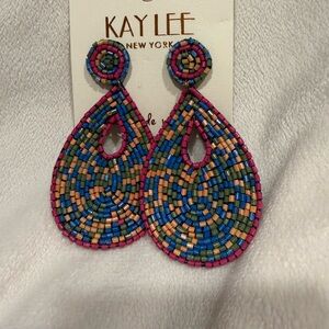 Kay Lee Multicolor Beaded Earrings